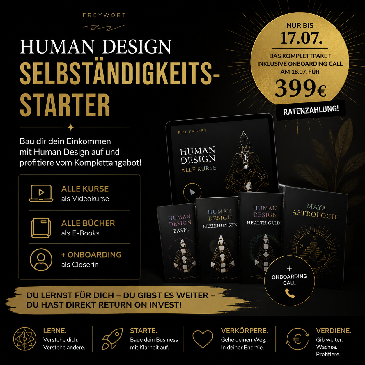 Selbstständigkeitsstarter HUMAN DESIGN - dein Paket zum Loslegen – Bild 2